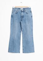 Other Stories Cropped Flare Jeans - Blue