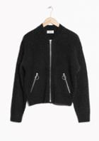 Other Stories Wool & Mohair Bomber Knit