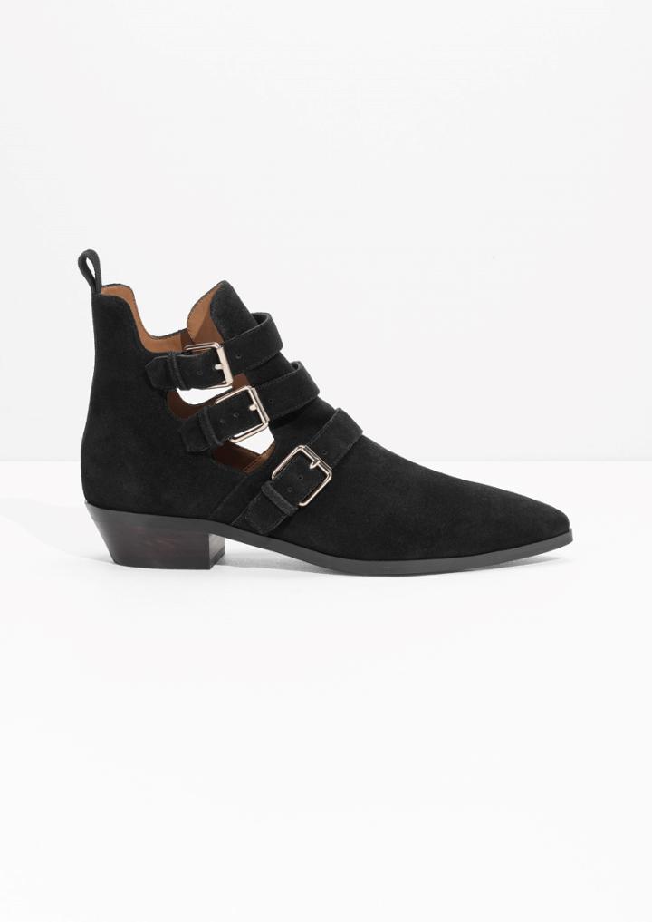 Other Stories Suede Strap Boots