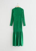 Other Stories Smocked Midi Dress - Green
