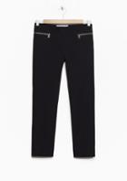 Other Stories Cropped Zip Trousers