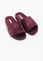Other Stories Satin Slides - Red