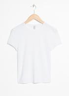 Other Stories Fitted Ribbed Tee - White