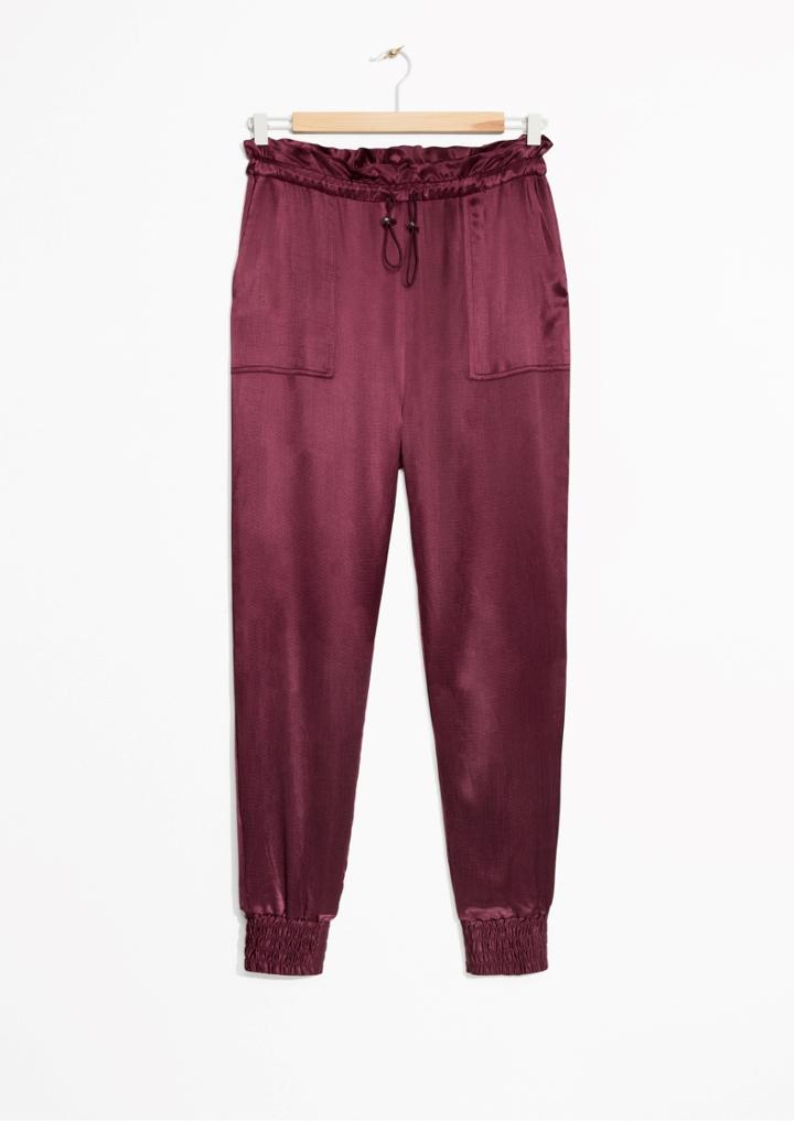 Other Stories Satin Joggers
