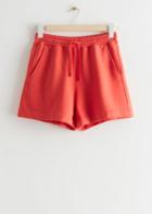 Other Stories Relaxed Drawstring Shorts - Red