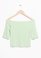 Other Stories Off-shoulder Crop Top