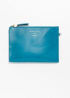 Other Stories Leather Purse - Turquoise