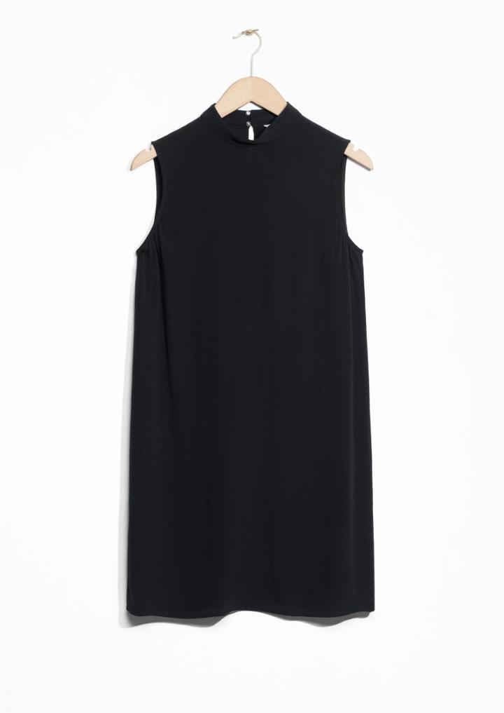 Other Stories Crepe Turtleneck Dress