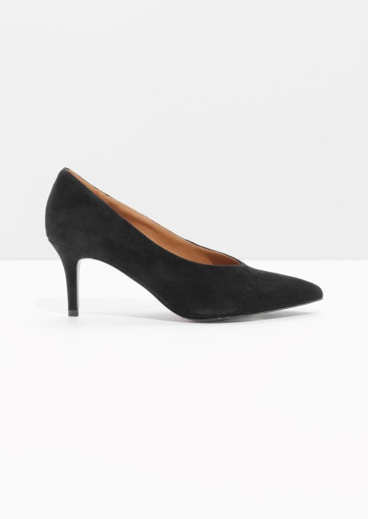 Other Stories Pointed Suede Pumps