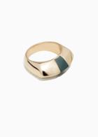 Other Stories Chunky Signet Ring - Green