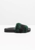 Other Stories Faux Fur Slippers
