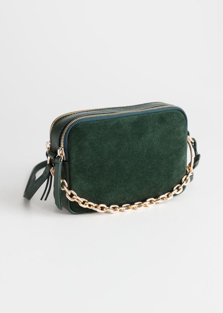 Other Stories O-ring Chain Crossbody Bag - Green