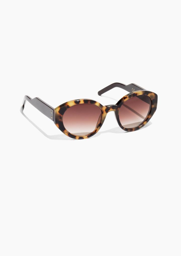 Other Stories Premium Oval Frame Sunglasses