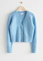 Other Stories Gold Button Cardigan - Blue