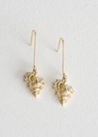 Other Stories Conch Shell Hanging Earrings - Gold
