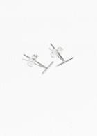 Other Stories Thin Bar Studs - Silver