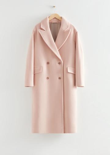 Other Stories Oversized Double-breasted Wool Coat - Beige