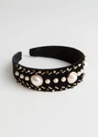 Other Stories Beaded Hairband - Black