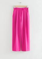 Other Stories Tailored Stretch Wool Trousers - Pink
