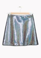 Other Stories Metallic Mini Skirt