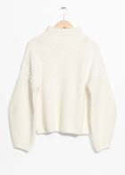 Other Stories Criss Cross Sweater - White