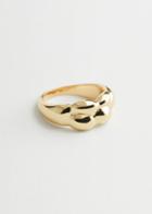 Other Stories Bubble Embossed Ring - Gold