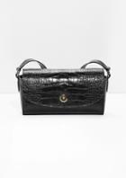 Other Stories Croco Embossed Small Leather Crossbody