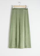 Other Stories A-line Midi Skirt - Green