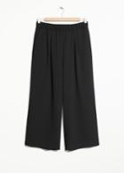 Other Stories Mid Rise Culottes - Black