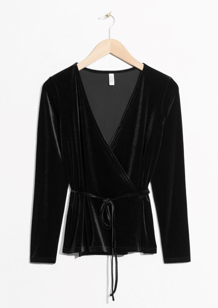 Other Stories Velvet Blouse
