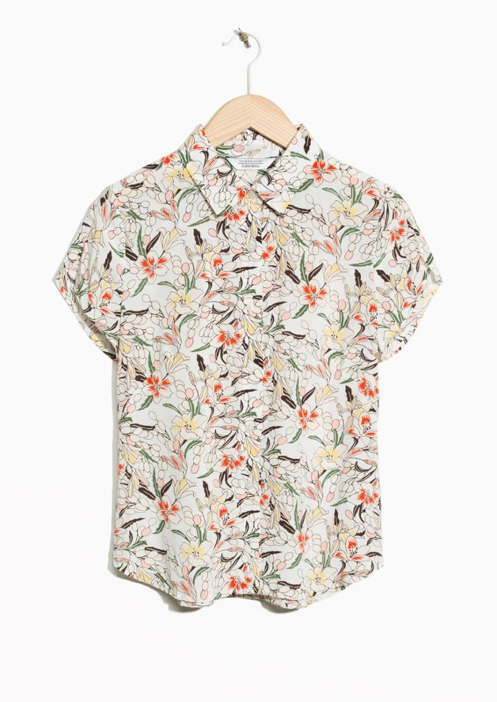 Other Stories Floral Print Top