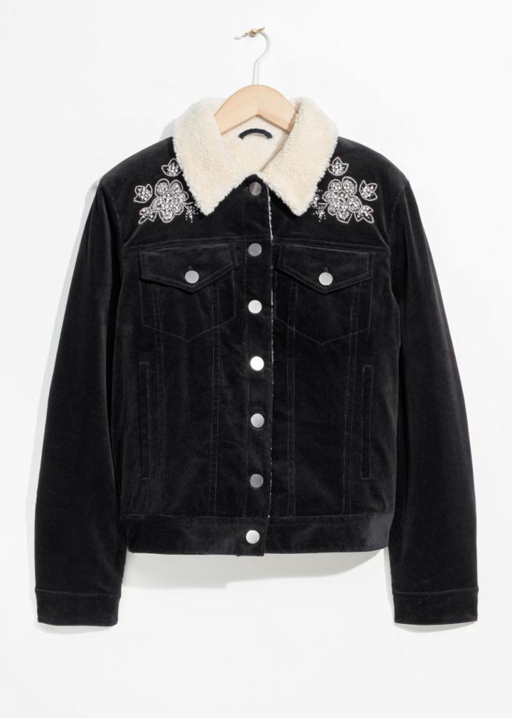Other Stories Corduroy Jacket - Black