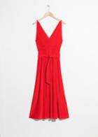 Other Stories Silk Dress - Red