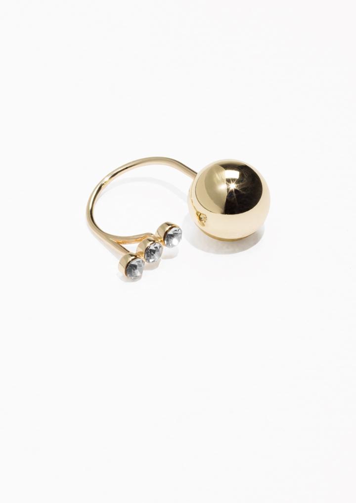 Other Stories Ball And Stone Open Ring