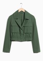 Other Stories Retro Military Jacket - Green