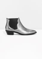 Other Stories Metallic Western Low Shaft Boots
