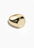Other Stories Signet Pinky Ring - Gold