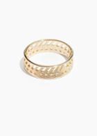 Other Stories Geo Cut Out Ring - Gold