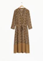 Other Stories Tigress Print Dress - Yellow