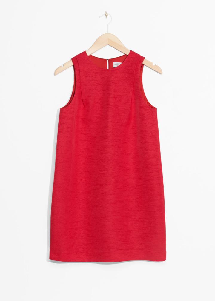 Other Stories Sleeveless Cocoon Dress - Red