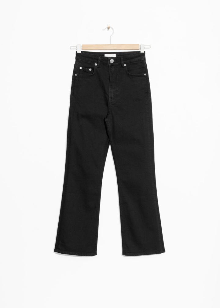 Other Stories Flare Denim Jeans - Black