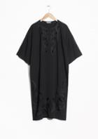 Other Stories Cut-out Embroidery Dress