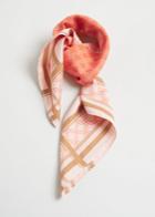 Other Stories Chain Motif Square Scarf - Orange
