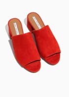 Other Stories Suede Sandalette Mule - Red