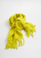 Other Stories Fluffy Wool Blend Scarf - Yellow