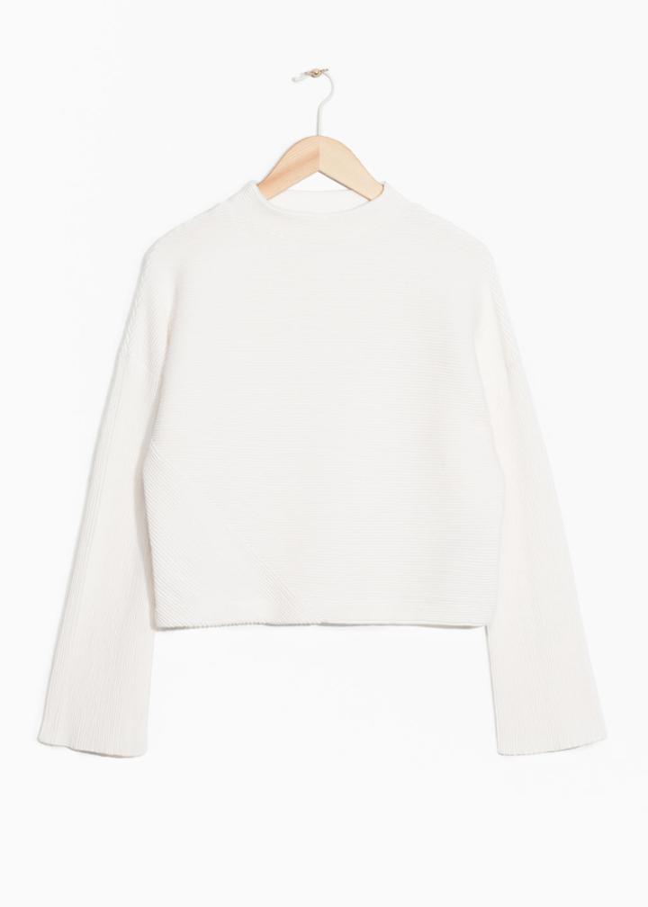 Other Stories Ribbed Sweater - White