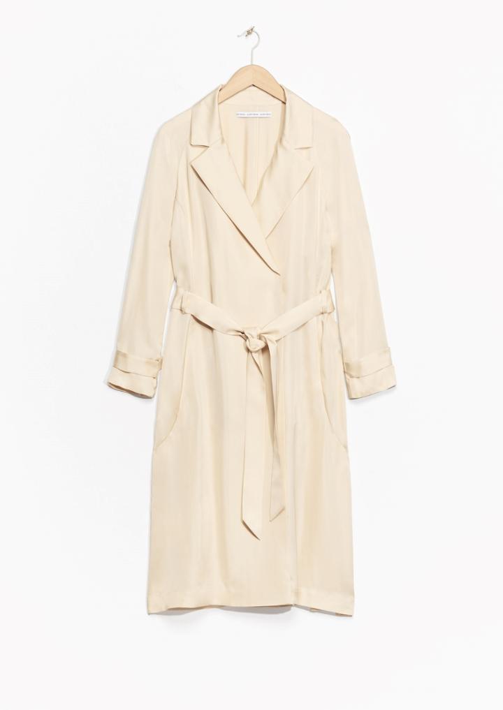 Other Stories Lightweight Satin Coat