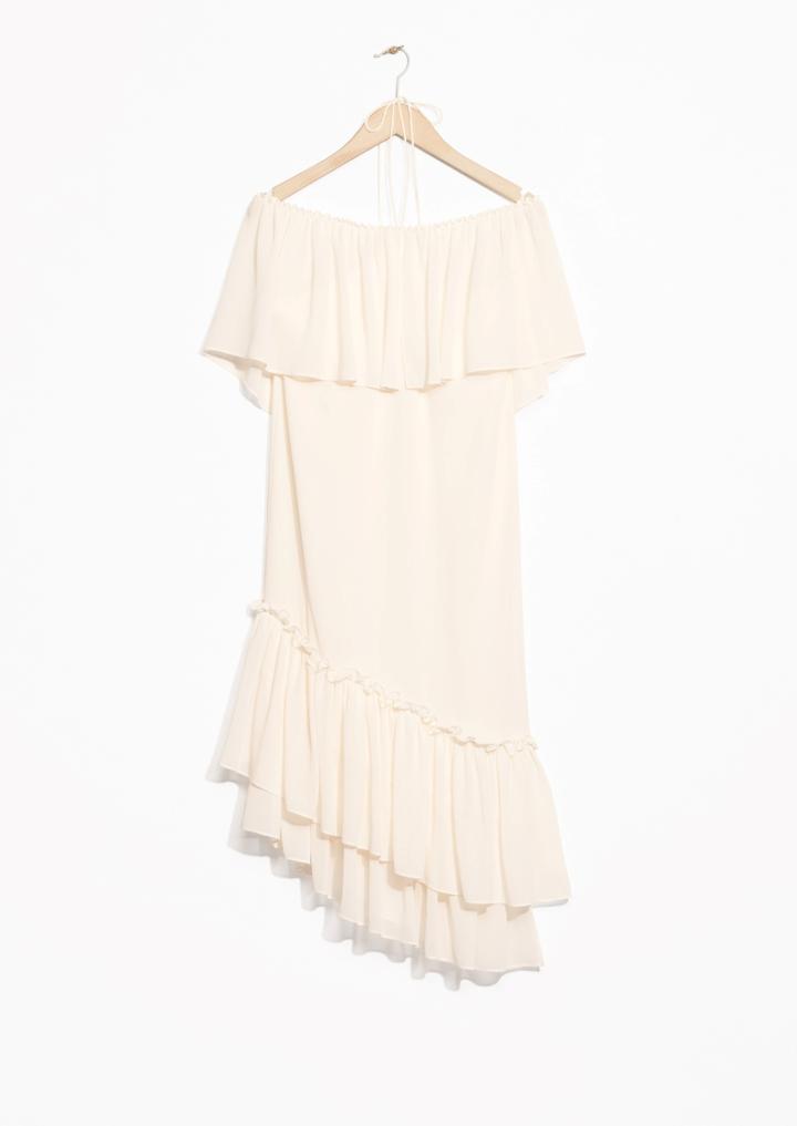 Other Stories Asymmetric Off-shoulder Dress