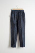 Other Stories Wood Jacquard Kick Flare Trousers - Blue
