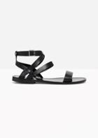 Other Stories Raw Edge Leather Sandal